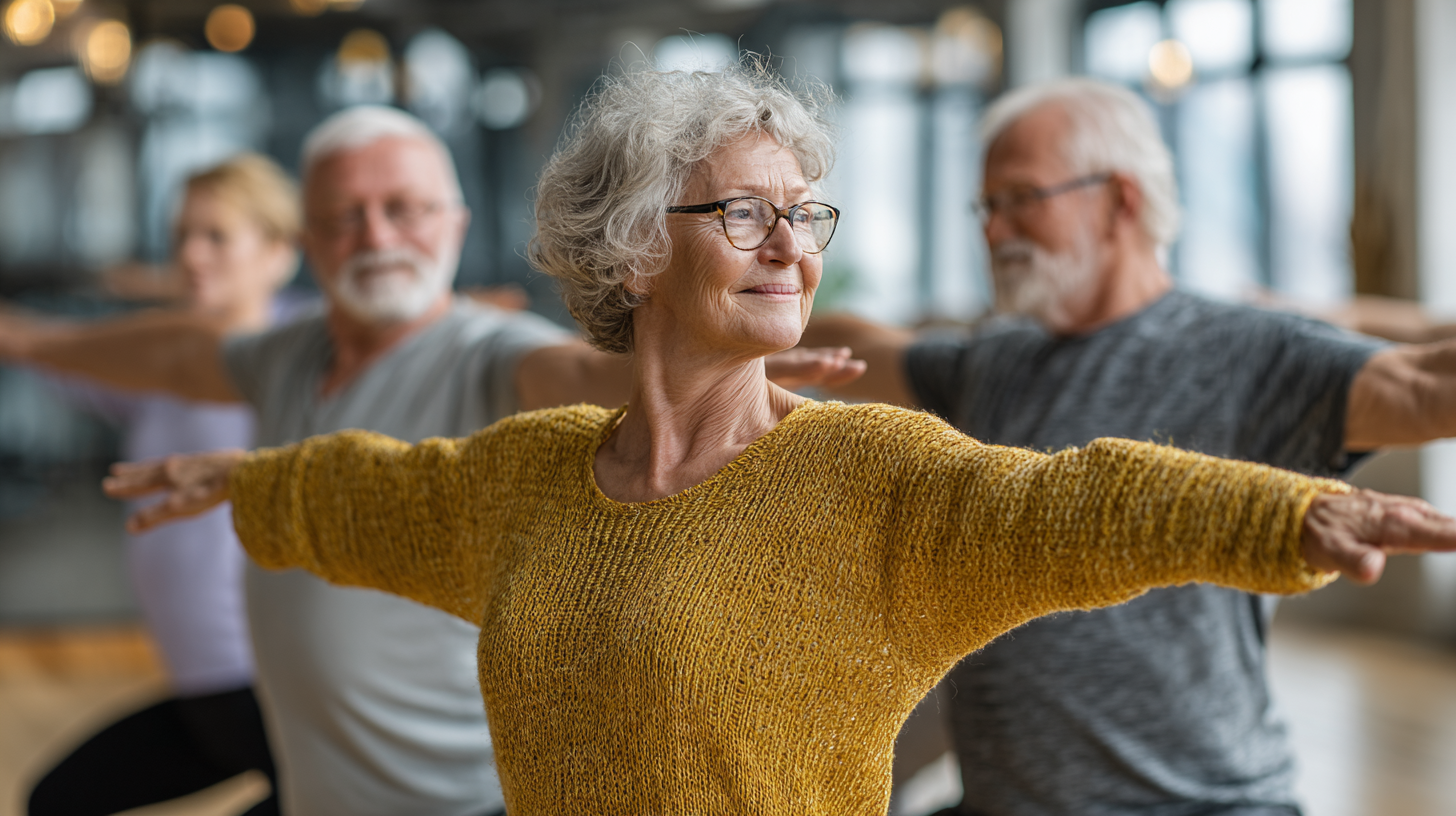 Jóga oktató természetes környezetben